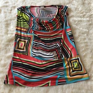 Gorgeous cowl neck sleeveless blouse